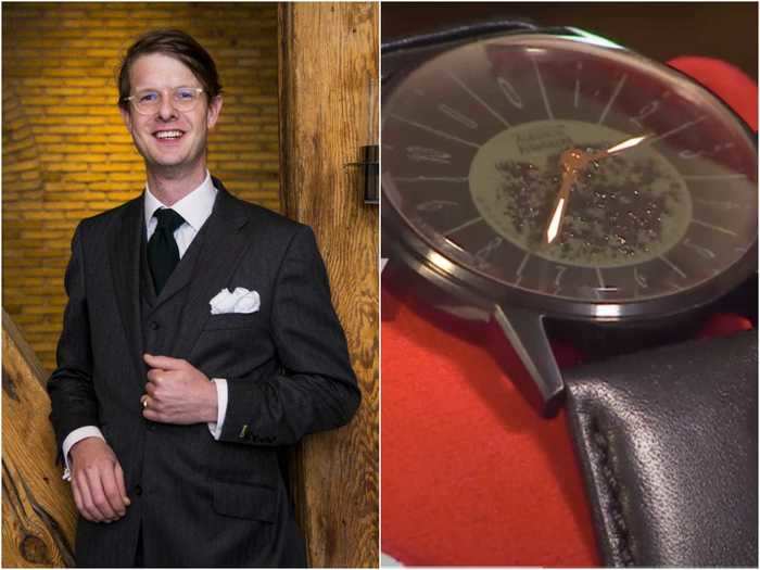 Prince Rostislav of Russia designed a watch using his own blood, and he said it challenged his role as a prince because he wasn