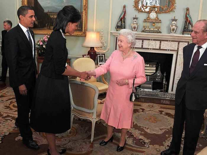 Queen Elizabeth told First Lady Michelle Obama that royal protocol is "rubbish."