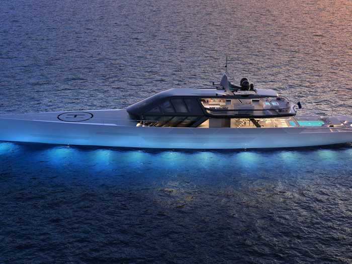 Meet Ice Kite, a sleek new superyacht with an unlikely power source.