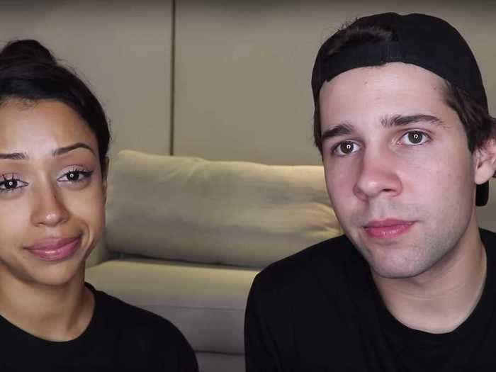 June 2018: Liza Koshy and David Dobrik said they grew "distant" in their relationship.