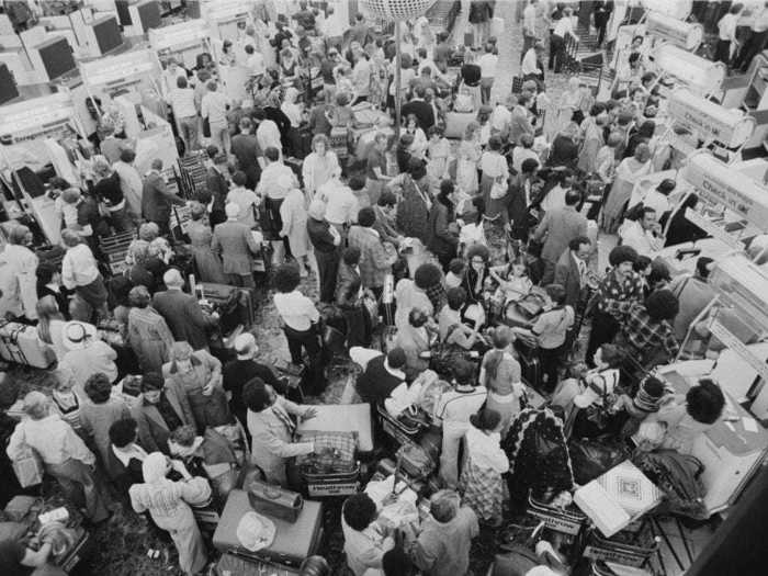 Airports have always drawn a crowd.