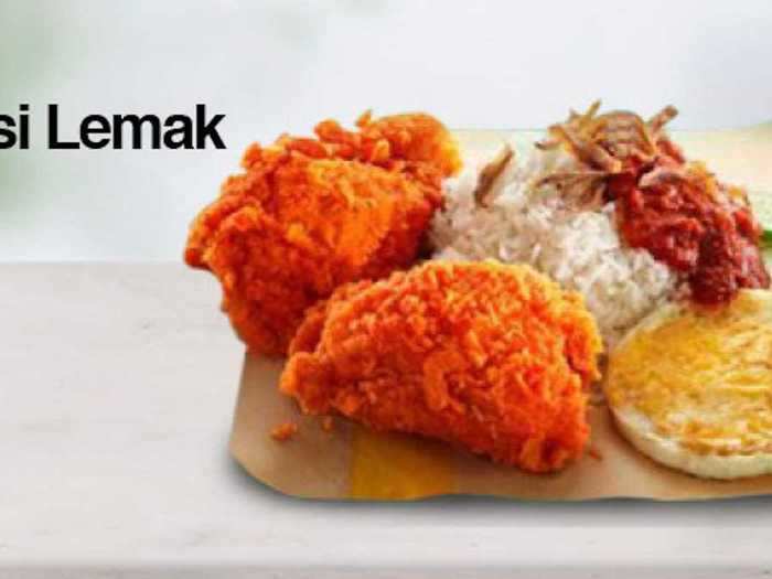 Nasi Lemak can be found on what international McDonald