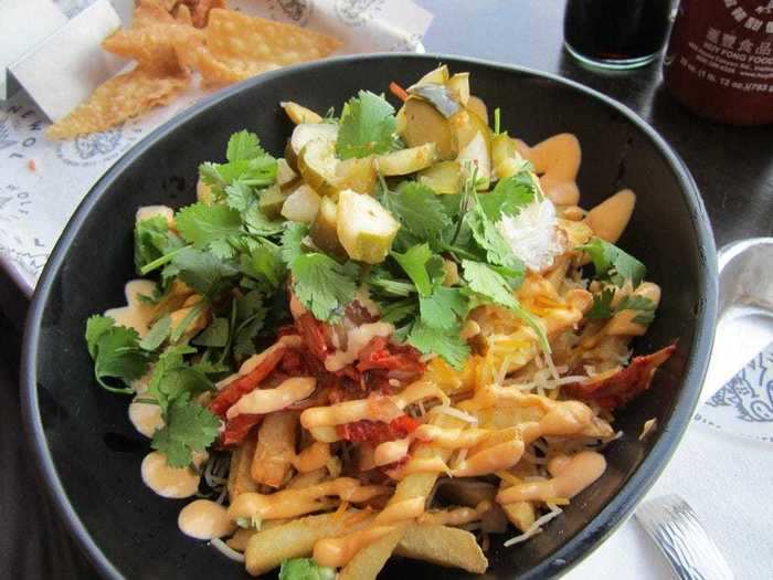 OKLAHOMA: Lone Wolf Banh Mi is well known for its kimchi fries that customers can customize however they like.