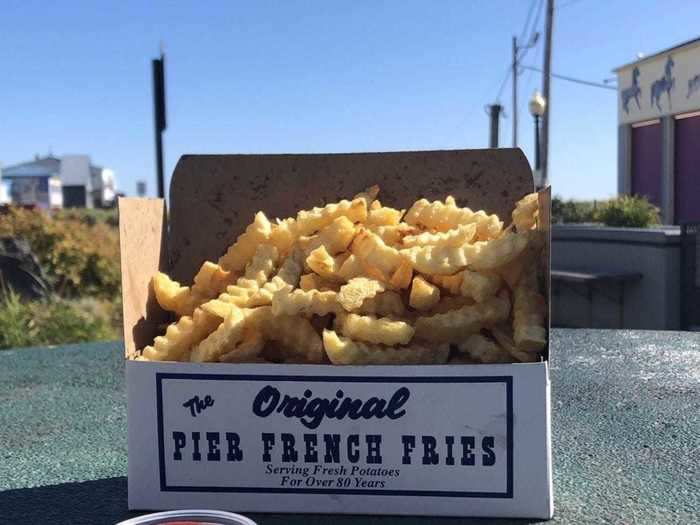 MAINE: Pier French Fries in Old Orchard Beach is known for its classic crinkle-cut fries — which are best eaten right by the water.