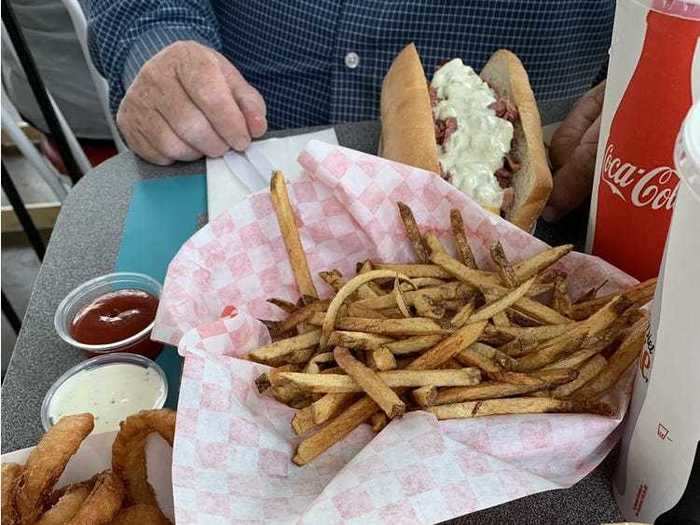 ARIZONA: Wild Dogs in Benson, Arizona, is known for its Vienna beef hot dogs covered in pastrami, bacon, and slaw, as well as its fries.