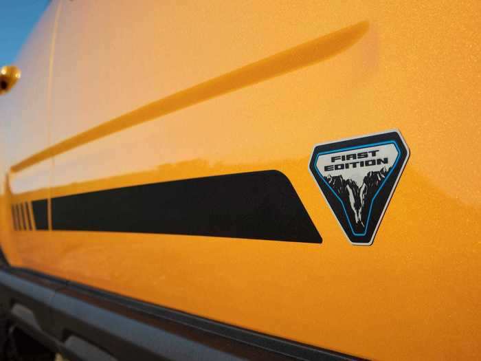 Owners could start with a base Bronco, moving up through Big Ben, Black Diamond, and Outer Banks setups. Wildtrak and Badlands are for serious off-roaders. "A limited-production First Edition will be offered at launch," Ford said. Bronco Sport comes in Big Bend, Outer Banks, Badlands and First Edition series.