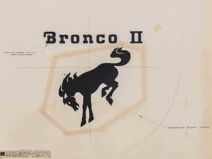 Designers even revamped the old Bronco badge ...