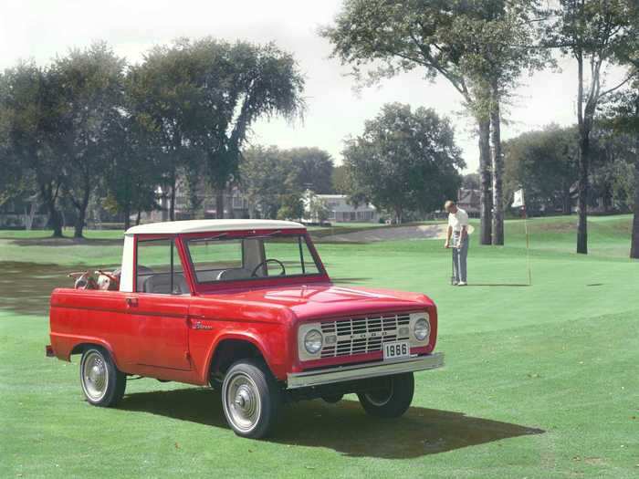 The original Bronco also came in multiple configurations, including a small pickup!