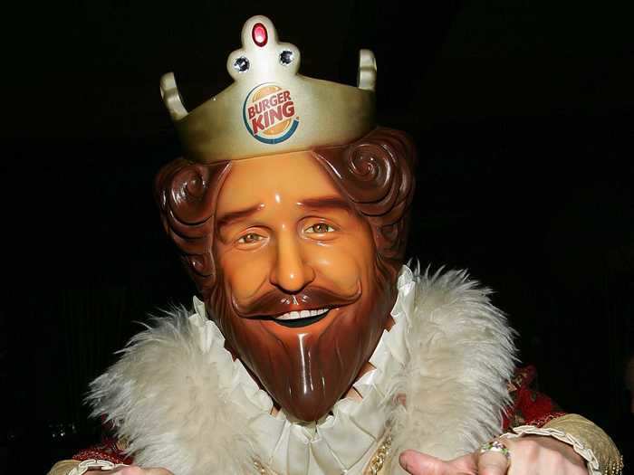 From the 1960s to the 1980s, the Burger King mascot was a cartoon king. In 2004, Burger King revealed its new mascot, "The King."