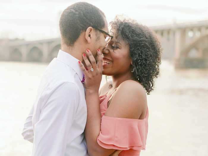 Walters proposed on January 1, 2019, and the couple got married on March 21, 2020.