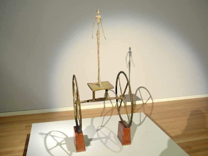 A sculpture, "Chariot," by Alberto Giacometti, sold at a Sotheby