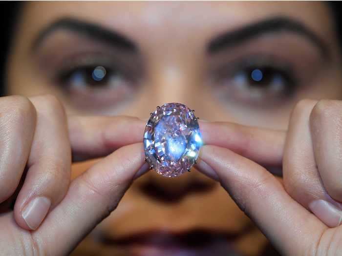 The most expensive diamond sold for $71.2 million at a Sotheby