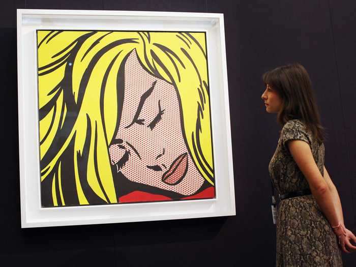 American pop artist Roy Lichtenstein