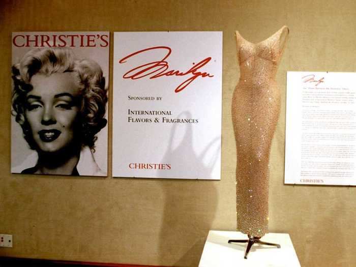 The most expensive dress ever sold at auction was Marilyn Monroe