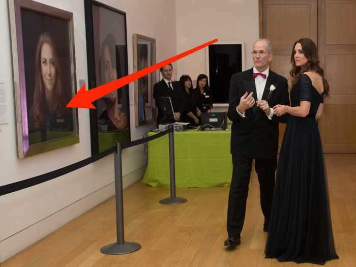 Middleton wore a $75 French Connection top in a portrait for the National Potrait Gallery.