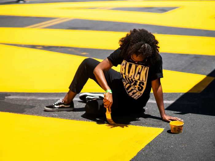 That area appeared to inspire activists and artists across the country to paint similar massive murals in bright, bold colors.