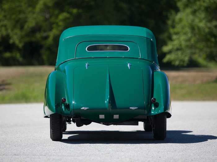 The green machine up for auction won a class award at the 2018 Pebble Beach Concours d