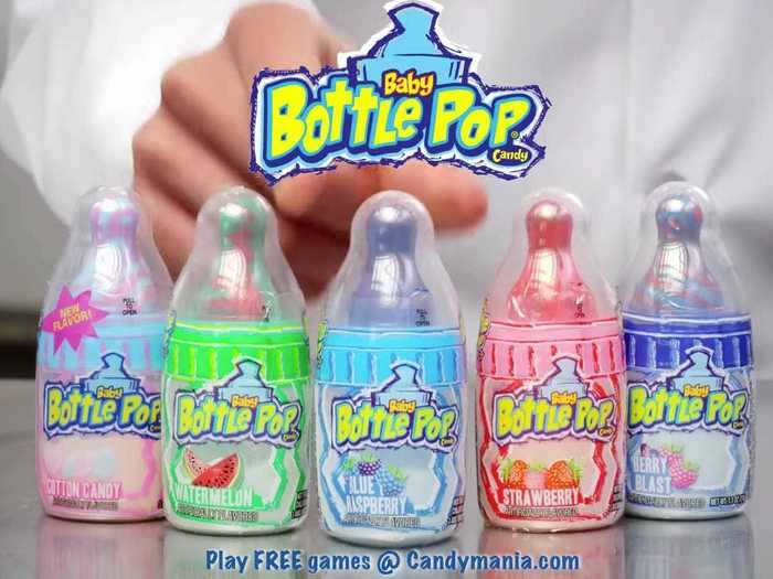 Baby Bottle Pops were popular mainly due to their jingle.