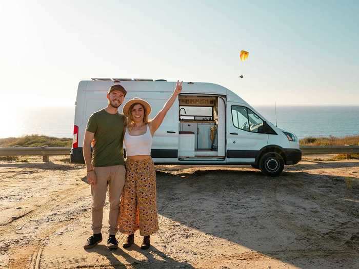 In 2019, Bigger bought a 2017 Ford Transit that she and her partner, Ben Waugh, now live in year-round.