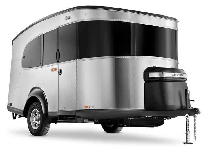 ... but the trailer also comes with blackout curtains if its occupants prefer privacy and the interior LED lights instead.