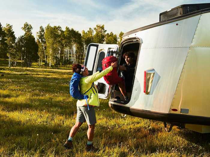 The rear hatch and main entryway both come with a bug guard and screen.