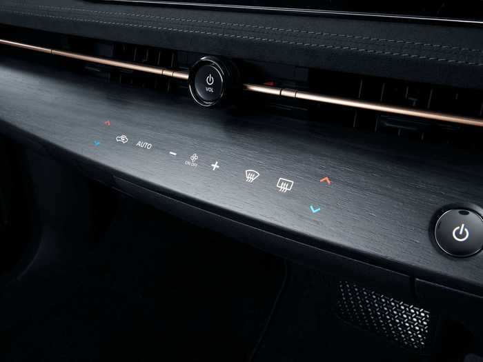 … and a row of haptic buttons.