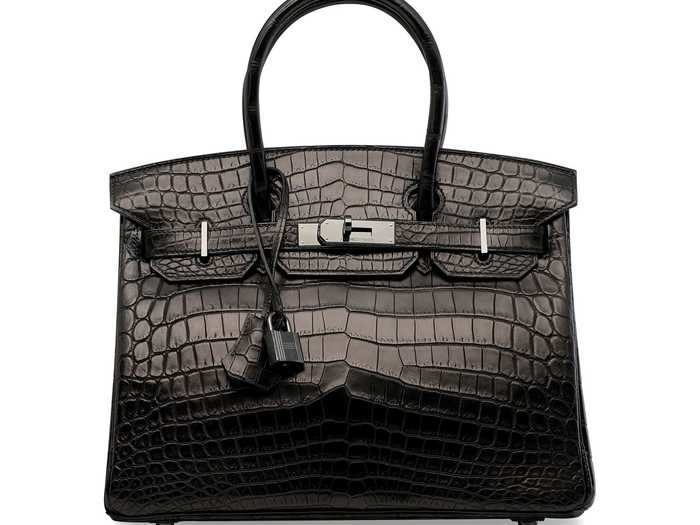 This crocodile skin bag from Hermes