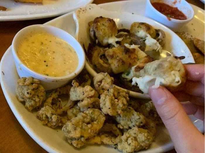 One former employee said the seafood-stuffed mushrooms are often sent back to the kitchen.