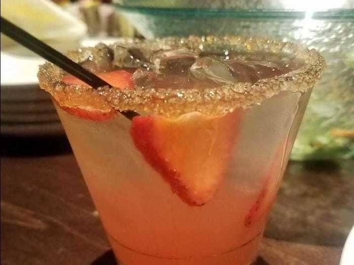 The watermelon margarita can be refreshing and well-portioned.