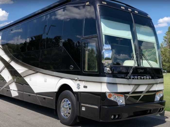 The 2019 Featherlite Vantaré Prevost is a luxury RV, selling for $1.6 million.