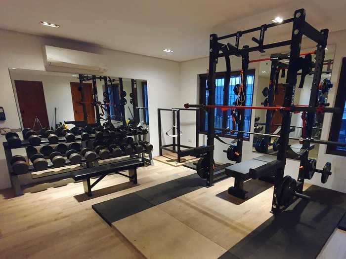 This impressive home gym has been 20 years in the making and cost around $20,000.