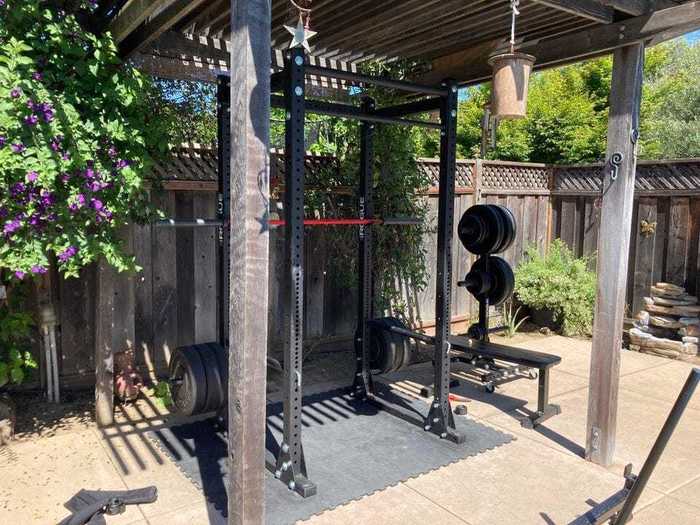 This Redditor in the San Francisco Bay Area turned their outdoor patio into an iron paradise.