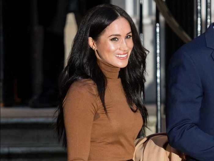 For her first public appearance of 2020, Markle wore a $70 sweater from Massimo Dutti.