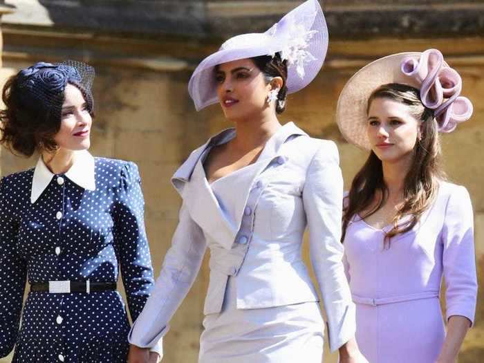 She also traveled to England to attend Prince Harry and Meghan Markle