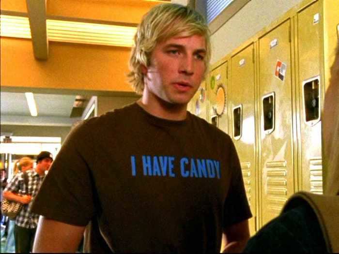 Ryan Hansen starred as Dick Casablancas, a school bully, and later frat boy.