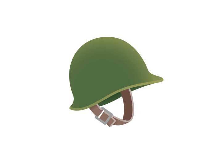 44. Military helmet