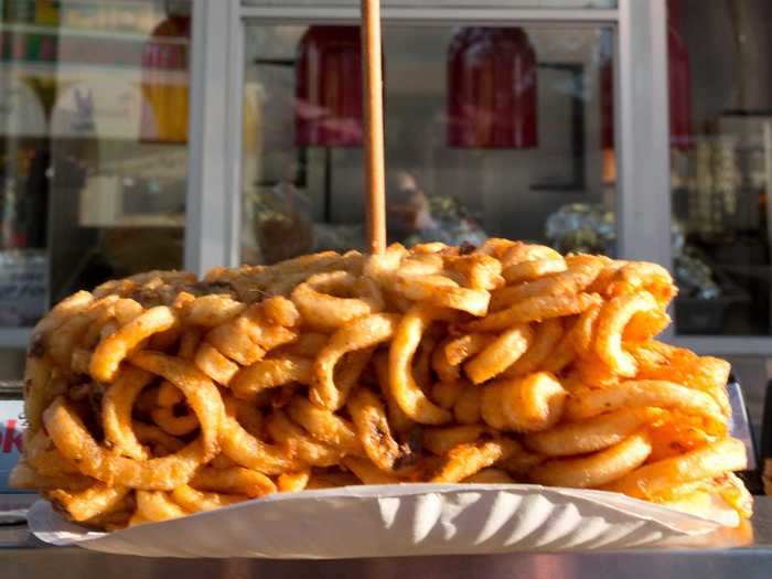 Not all fair foods are sweet — just look at these savory curly fries ...