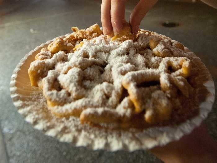 And the most classic of all is, of course, the funnel cake.