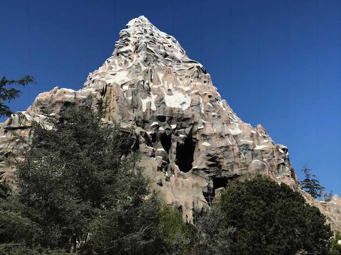 Matterhorn Bobsleds is a scale model of the actual Matterhorn Mountain in the Alps.