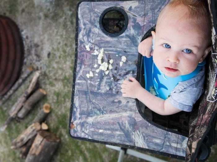 A camp chair made just for baby