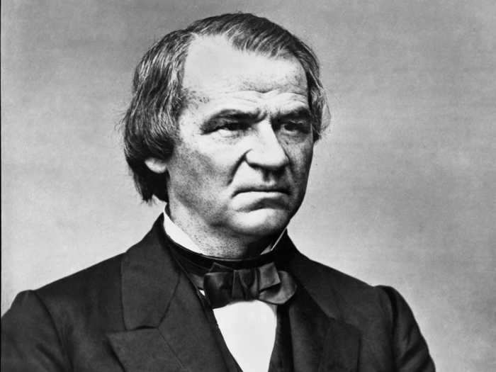 Andrew Johnson started working as a tailor in Greeneville, Tennessee, when he was just 17 years old.