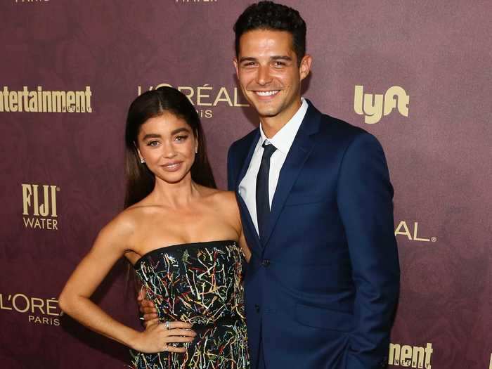 Sarah Hyland and Wells Adams connected over Twitter.