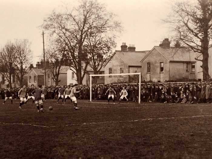 Most people also loved a game of amateur football.