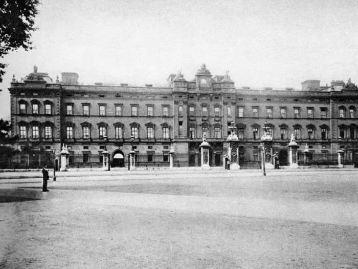 Of course, Buckingham Palace was standing a century ago and looked largely similar to how it does today.