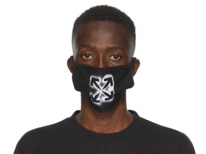 Off-White is selling face masks with different prints.