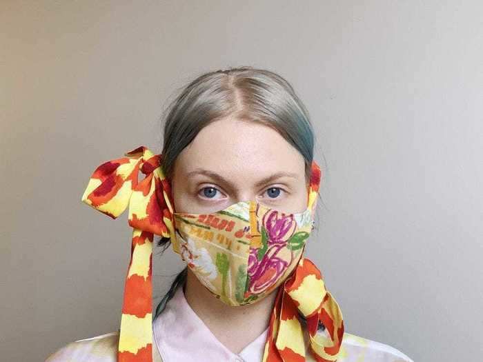 Collina Strada is selling face masks made from leftover fabrics.