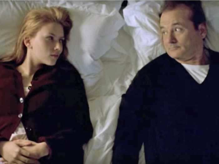 When "Lost in Translation" (2003) premiered, Scarlett Johansson was 18 years old and Bill Murray was 52.