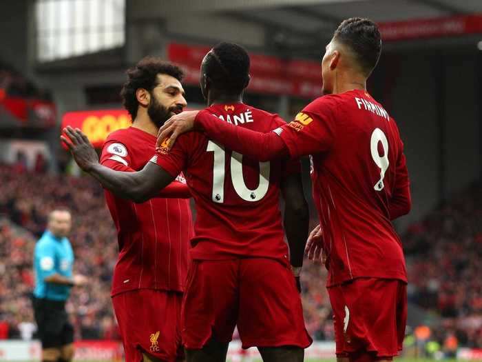 3. Liverpool FC: Sadio Mane, Roberto Firmino, Mohamed Salah