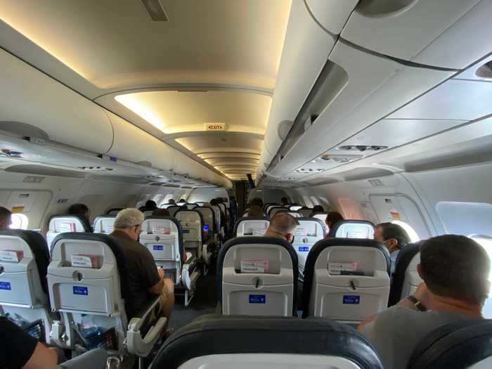 The flight, otherwise, was boring and routine as the in-flight service was suspended and drinks were given on-request.