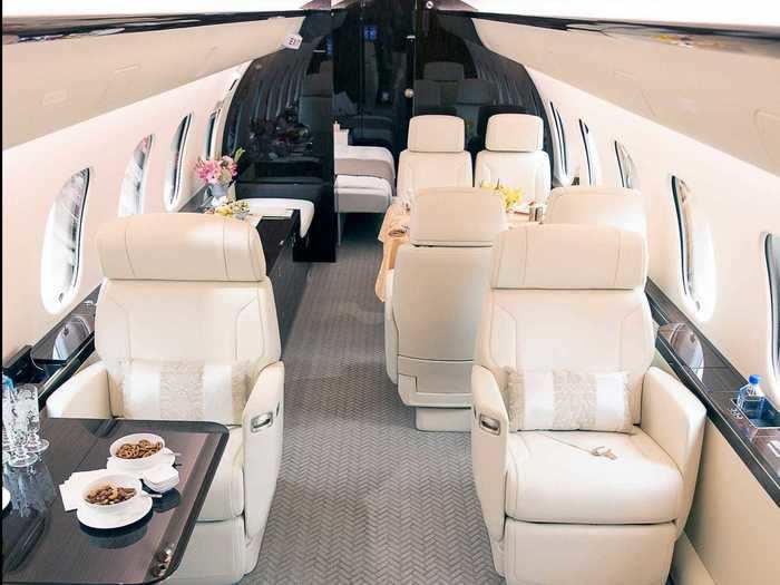 The Global 5500 can seat up to 16 but ExecuJet opted for a 12-passenger configuration.